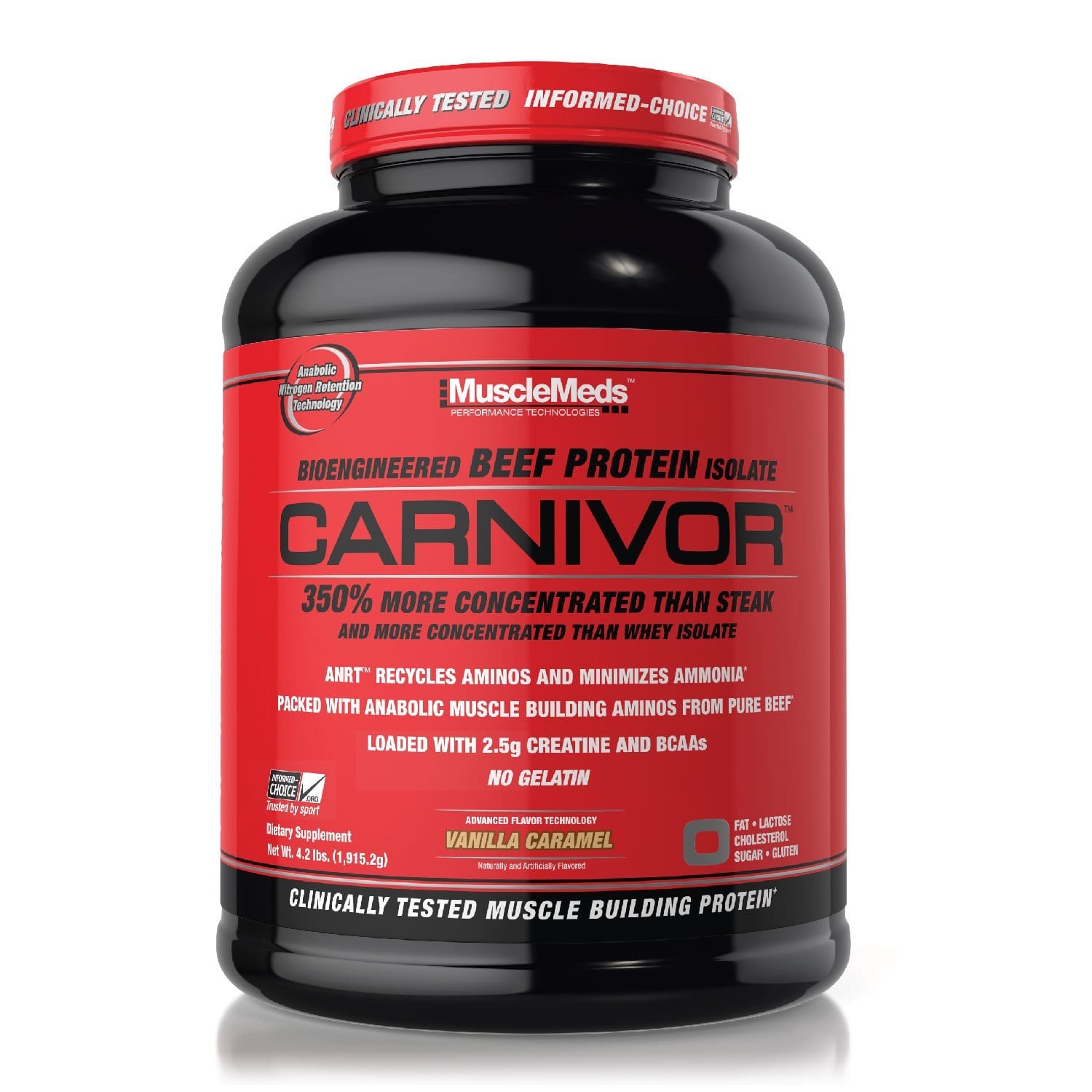 MuscleMeds Carnivor 4 lbs 4 lbs / Vanilla Caramel Beef Protein Isolate