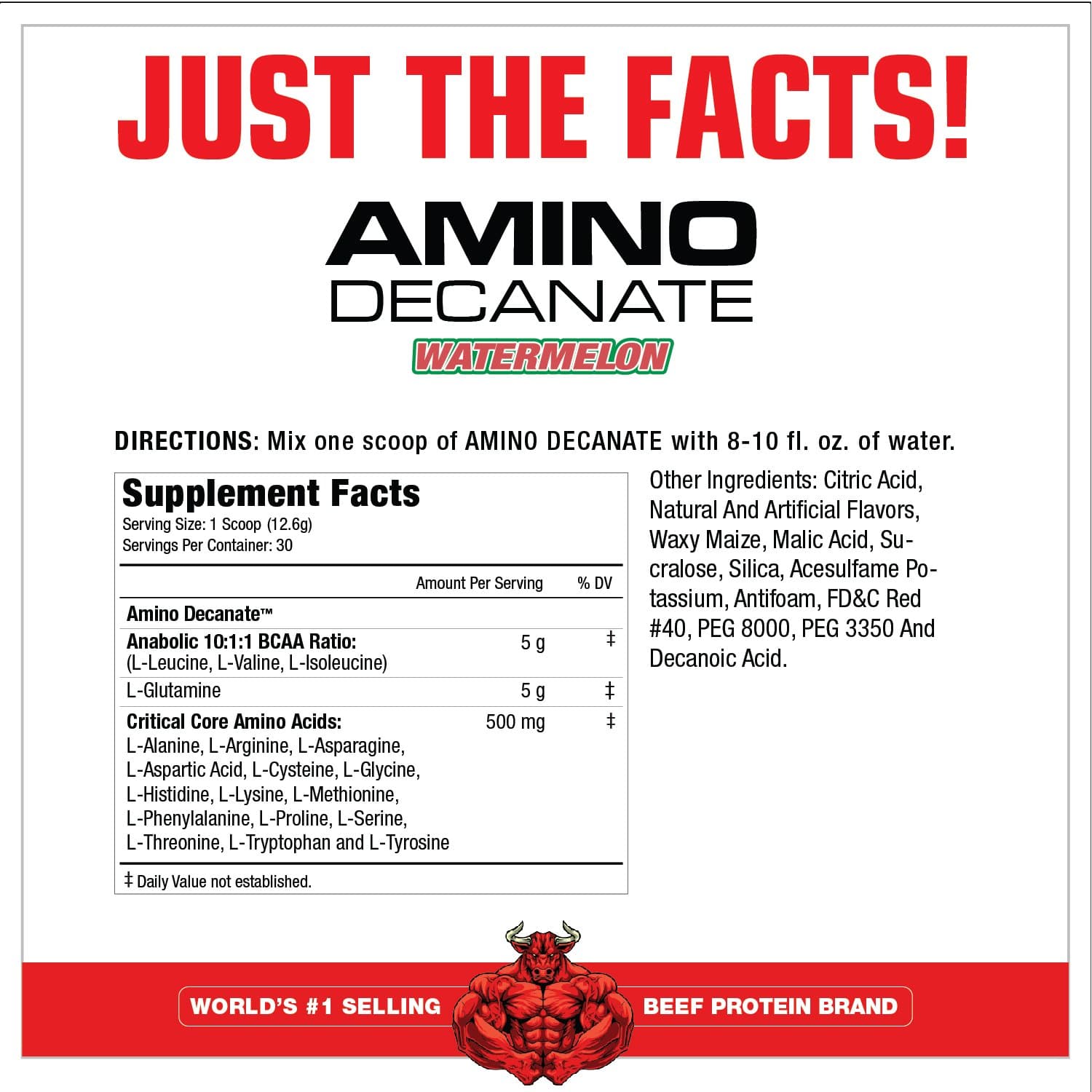 MuscleMedsAmino DecanateAmino AcidsRED SUPPS