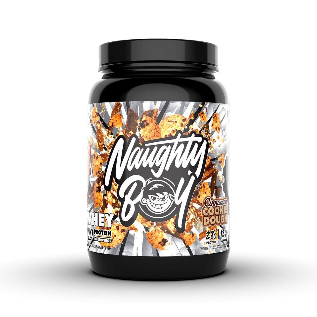 Naughty Boy Lifestyle Whey 100 - Grass Fed Whey Protein Blend 1 kg / Cinnamon Cookie Dough Grass Fed Whey Protein Blend