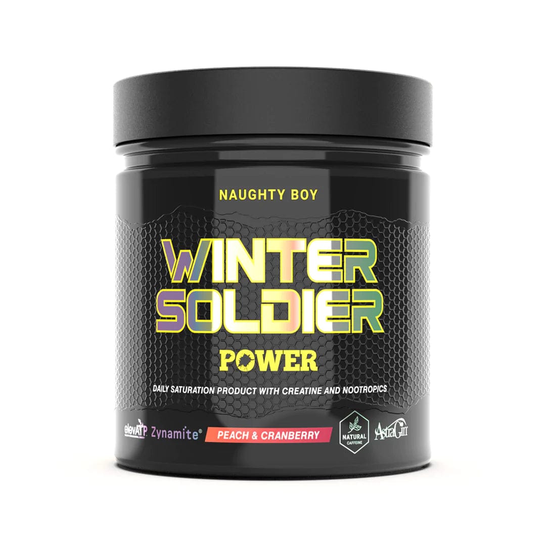 Naughty Boy Lifestyle Winter Soldier Power 30 servings / Peach and Cranberry Creatine Based Pre-Workout