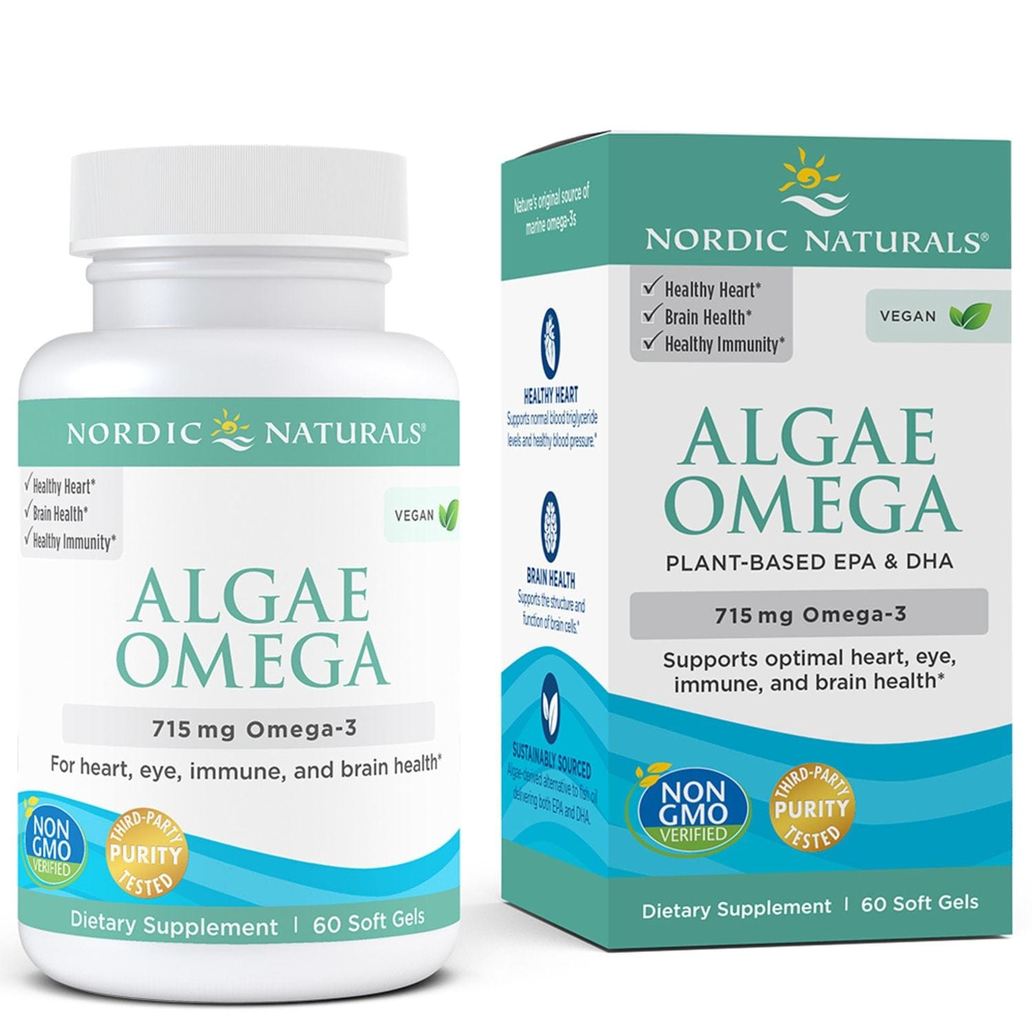 Nordic Naturals Algae Omega 60 softgels Vegetarian Omega