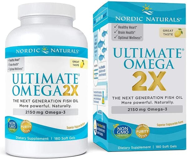 Nordic Naturals Ultimate Omega 2X 2150mg Lemon 180 softgels Omega