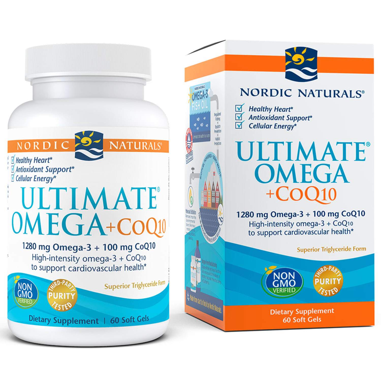 Nordic Naturals Ultimate Omega + CoQ10, 1280mg 60 softgels Omega + CoQ10