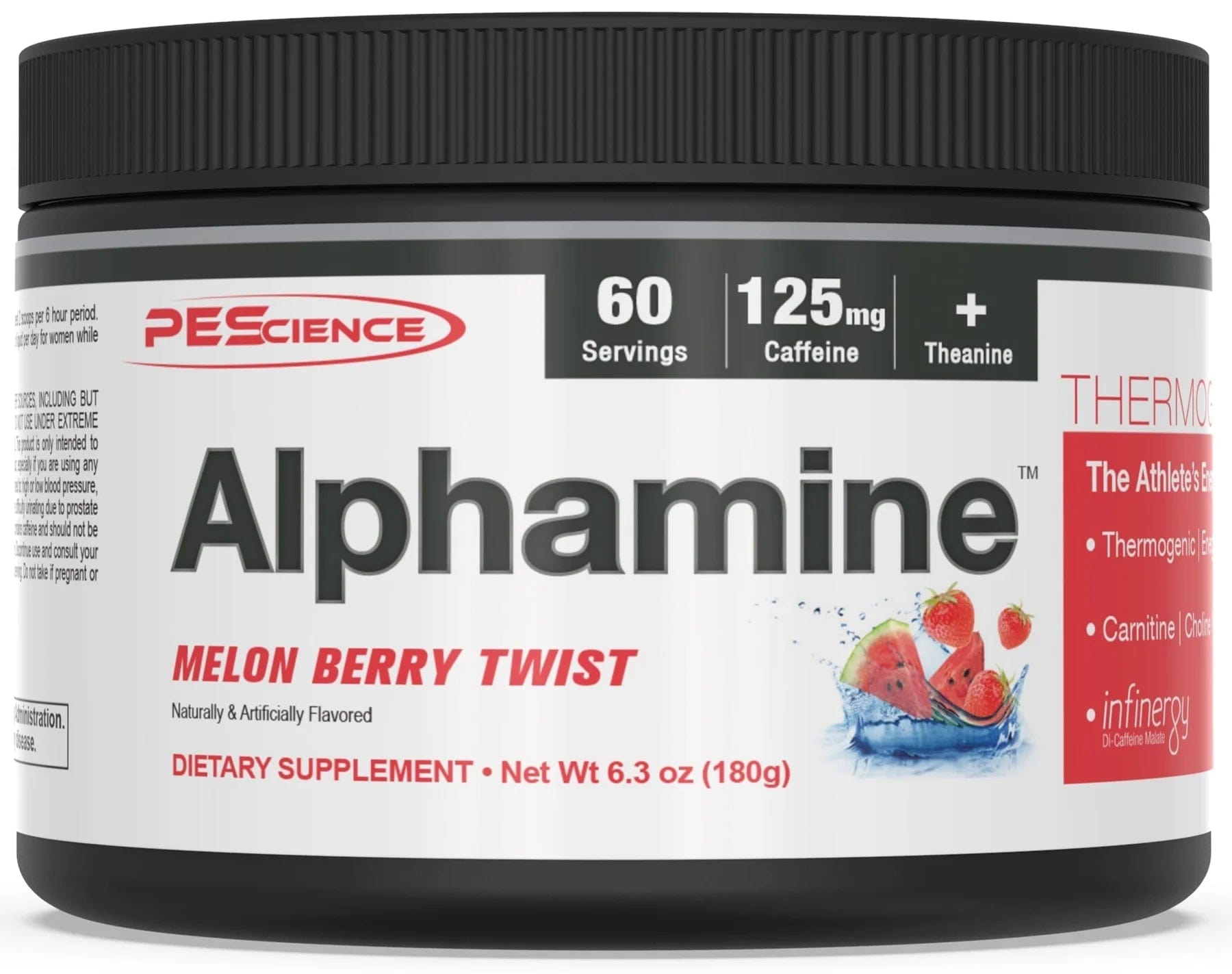 PEScience Alphamine - Thermogenic Energy Pre-Workout 60 servings / Melon Berry Twist Powdered Fat Burner