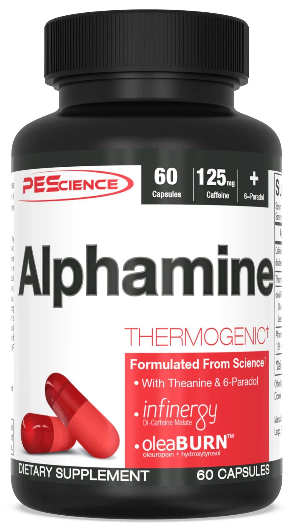 PEScience Alphamine - Thermogenic Fat Burner 60 servings Thermogenic Fat Burner