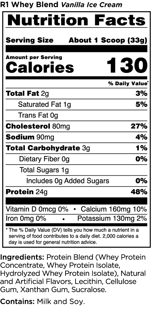 Rule One Proteins R1 Whey Blend 2 lb Protein Blend