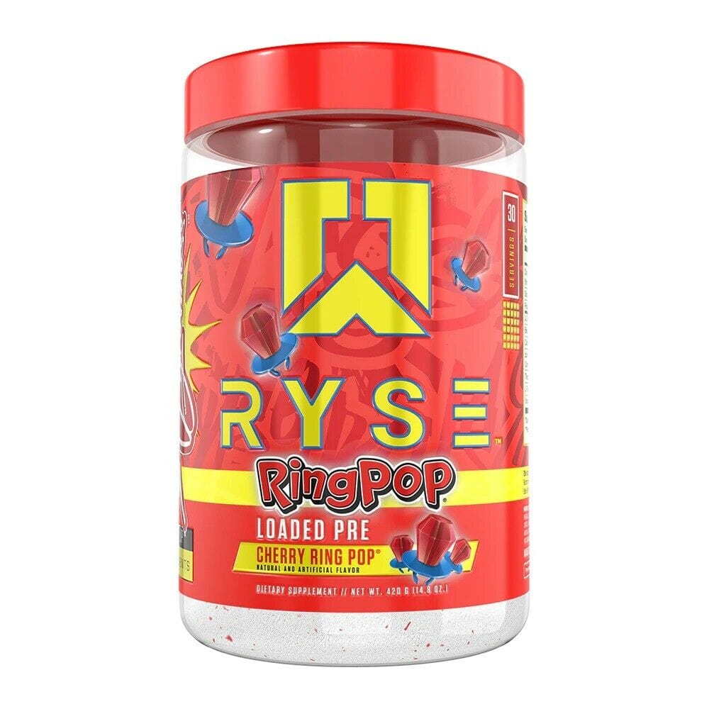 RYSE Loaded Pre 30 servings / Ring Pop Cherry Pre-Workout