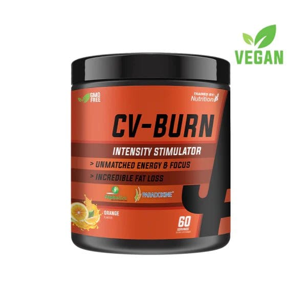 Trained By JP CV-Burn 60 servings / Orange Powdered Fat Burner